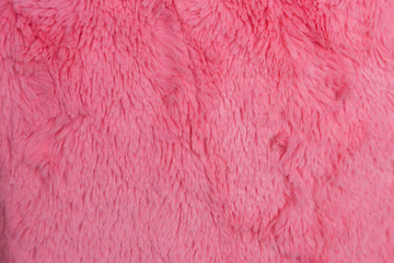 Close up of a pink Artificial fur pink
