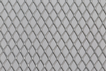 Close up of steel mesh texture pattern