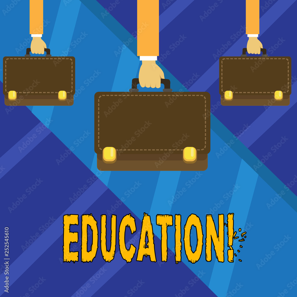 Poster writing note showing education. business photo showcasing teaching of students by implementation of 