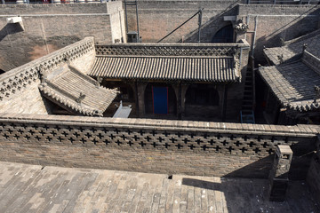 Obraz premium Ancient Chinese Architectural Complex, Pingyao County, Jinzhong City, Shaanxi Province, China