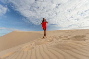 Fototapeta na wymiar Desert and sand dunes..