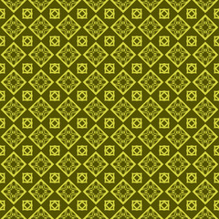 Seamless Geometrical Linear Texture. Original Geometrical Puzzle. Backdrop. Vector illustration. Green color