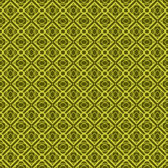 Seamless Geometrical Linear Texture. Original Geometrical Puzzle. Backdrop. Vector illustration. Green color