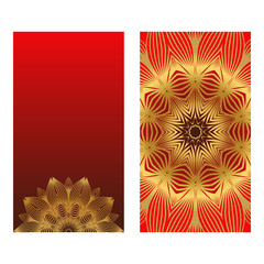 Sunrise Colorful Design With Floral Mandala Background. Vector Design. Ottoman, Arabic, Oriental, Turkish, Indian,Motif. Template For Flyer Or Invitation Card Design.