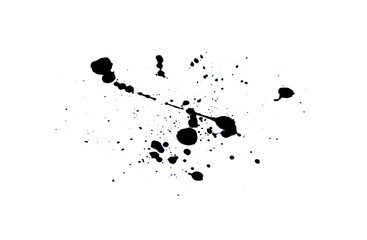 Obraz premium Abstract black watercolor paint splash background. black watercolor splash isolated on white