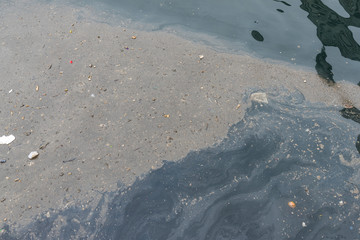 Water pollution of the sea