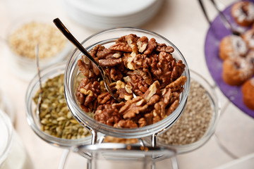 greek nuts in a plate