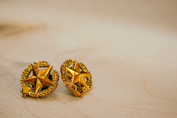 The image of the military in the signs and symbols of their belonging.