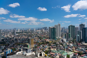 Fototapeta na wymiar Aerial view of Manila, Philippines