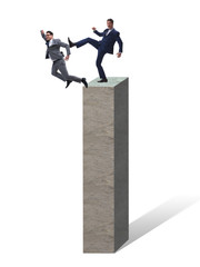 Business competition concept with two businessmen