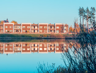 Obraz premium houses on the water