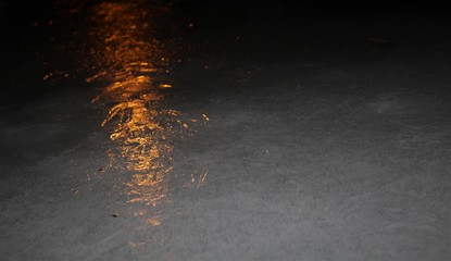 the ice in the darkness