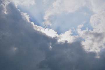 the sky before a thunderstorm