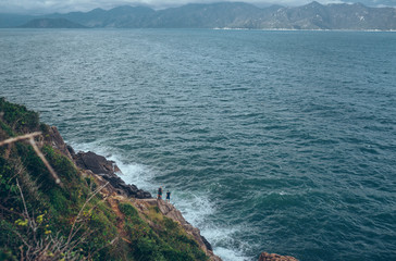  rocky coast of the south china sea. vietnam