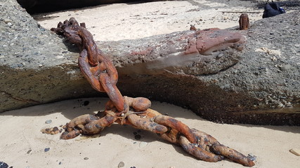 Rusty Chain at Catherine Hill Bay Pier