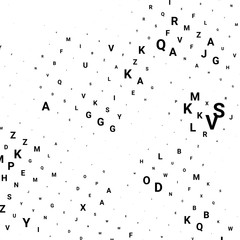 Obraz premium Abstract halftone texture with letters.