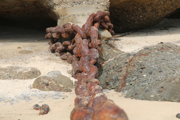 Rusty Chain at Catherine Hill Bay