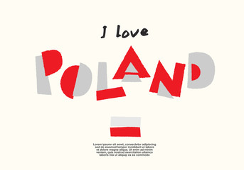 World Flag with fun geometrical alphabets : Vector Illustration 