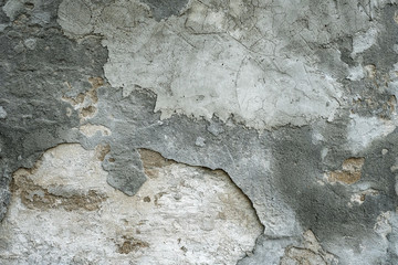 Plakat cracked grunge concrete wall