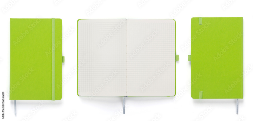 Sticker paper notebook or note pad isolated at white