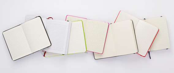 paper notebook at white background