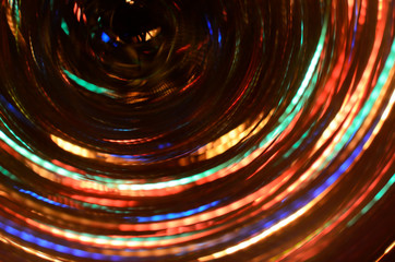 Abstract background on dark. with color circles