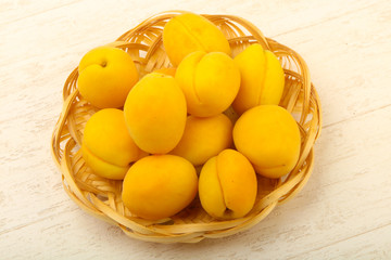 Ripe sweet apricots