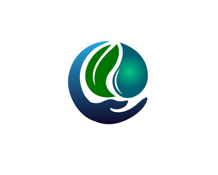 Circle natural essence logo design inspiration