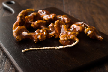 Turkish Cevizli Sucuk Churchkhela / Walnut Fruit Pulp or Pestil.