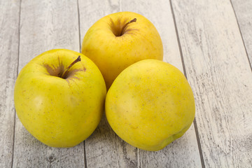 Yellow ripe apples