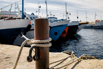 fishing boats in harbor