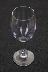 Empty glass cup