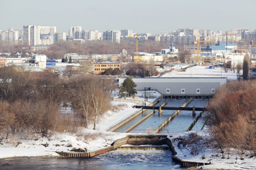 Moscow panorama in Pechatniki administrative district