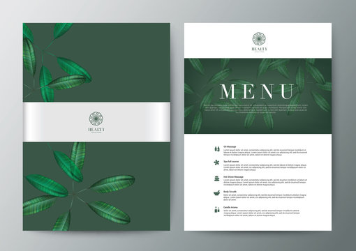 Spa Wellness Medical topic Template elements, Presentation, brochure poster flyer leaflet, vector illustration design