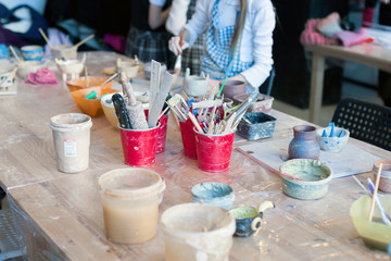 Pottery art craft hand made studio , pottery supplies