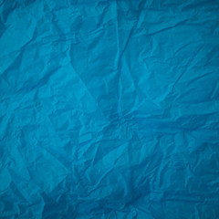 Background made of blue crumpled paper