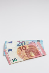 Obraz na płótnie Canvas Banknotes on a white background
