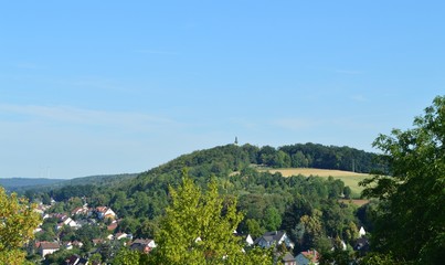 Sommer. Stadtteil von oben