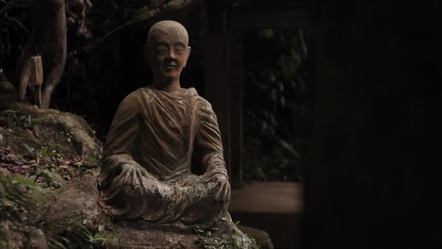 Munk Statue - Magic Buddha Garden - Hills - spiritual - calm -Koh Samui - Thailand