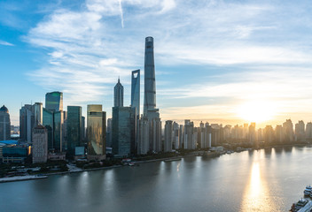Obraz premium shanghai city skyline