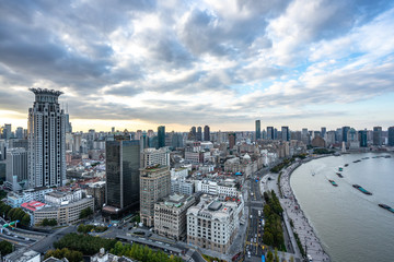 aerial view of the city