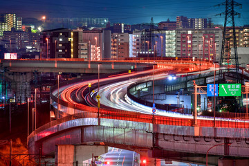 黒崎バイパスの夜景