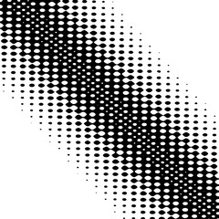 Geometric abstract pattern. Abstract black halftone shapes.