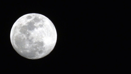 Full Moon in a Clear Night Time Sky
