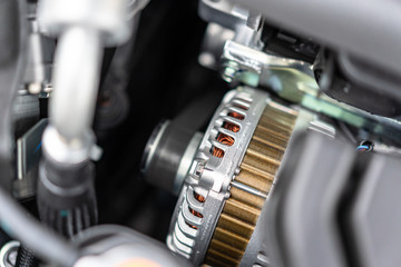 Fototapeta na wymiar detail of car engine