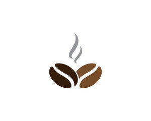 vector coffee beans template vector icon illustration design 