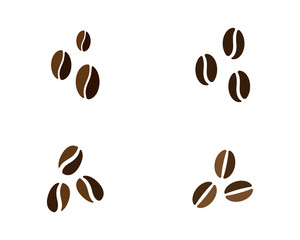 vector coffee beans template vector icon illustration design 