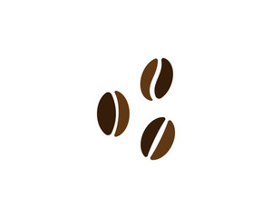 vector coffee beans template vector icon illustration design 