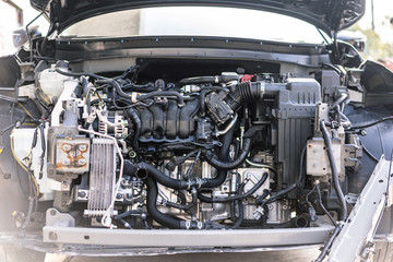 Fototapeta na wymiar engine of car