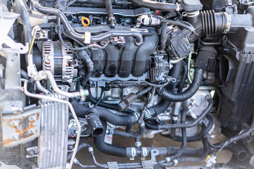Fototapeta premium engine of car